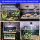 Magnetic Aquarium Cover lid Fish Tank lid Anti-Jumping net Cover mesh lid Aquarium Hood