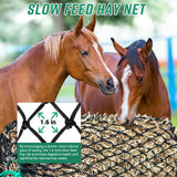 MIYABALA Square Bale Hay Nets for Horses, Premium PE Slow Feed Net with 1.6" Hole, Suitable for 36x18x18 to 45x25x17 Inches Hay Bales, Drawstring Closure for Easy Loading