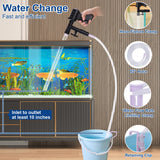 lounginglife Fish Tank Cleaner Kit, Gravel Vacuum for Aquarium, Fish Tank Aquarium Vacuum Gravel Cleaner, Aquarium Siphon with Magnetic Fish Tank Glass Cleaner, Aquarium Cleaning Tools Water Changer