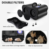 Flying Pig Double Motor High Performance Dog Pet Grooming Dryer (Black)