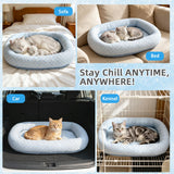 NESAYVER Cat Cooling Mat, Summer Cooling Pet Bed Mat for Cats or Small Dogs Puppy, 23.6"x19.7" Calming Anxiety Relief Small Dog Bed with 3D Sensory Dot,Soft & Comfortable Pet Pad with Anti-Slip Bottom