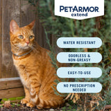 PetArmor Extend Cat Flea and Tick Treatment & Prevention Collar for Cats, 8 Months of Protection, Waterproof, Kills Fleas, Ticks, and Larvae, 1 Count