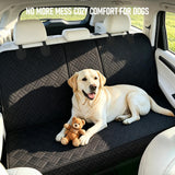 Brlako Dog Car Seat Cover for Back Seat, Waterproof 600D Oxford Protector for Travel and Daily Use, Non Slip Scratch Resistant Bench Cover, Easy to Clean, Fits Compact Cars/SUVs, 52 Inch