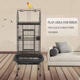 Sinopet 69-inch Large Bird Cage with Stand, Flight Cages for Parakeets & Play Top & Birdcage Cover for African Grey Quaker Amazon Cockatiel Sun Parakeet Green Cheek Conure Lovebird Eclectus Parrot