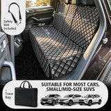 Car Rear Seat Protector, PU Leather Dog Bench Seat Cover for Back Seat