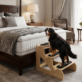 PERUGINA Wood Dog Stairs for Bed,NaturalWood Pattern,L 80lb