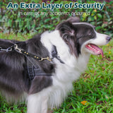 PetBonus Dog Collar Safety Clip, Waterproof Backup Safety Strap