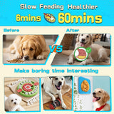 Goohomeey Dog Puzzle Feeder for Small/Middle Breeds - Adjustable Treat Dispenser Funny Slow Feeder Puppy Enrichment Training Toy Pet Interactive Toys Lick Mat Dogs to Keep Dog/Cat Busy