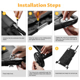 Pet Transport Large Dog Stretcher Max Loading 250lbs Stretcher with Noiseless Wheels, 45 x 22 Inch Animal Carry Stretcher for Emergency Use