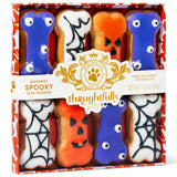 Thoughtfully Pets, Halloween Dog Cookies Gift Set, Crunchy Peanut Butter Dog Treats, Includes Hand Decorated, Spooky Themed Dog Biscuits, Set of 8