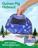 Rodizoo 2 PCS Hamster Hideout Hamster House,Washable Guinea Pig Cage Small Animal Cage Accessories for Mouse Chinchillas Hamsters Hedgehogs Ferrets Bearded Dragons and Rats