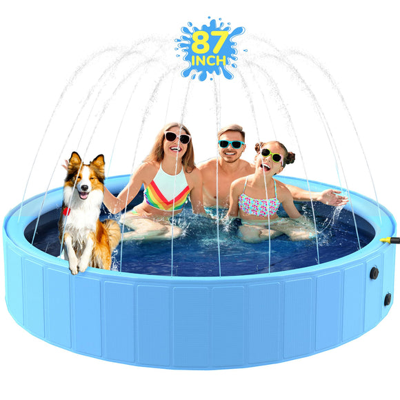 HeySplash Non-Inflatable Swimming Pool, Foldable Pool With Metal