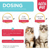 L Lysine for Cats with Taurine & Probiotic – A and B Vitamins Help with Watery Eyes, Sneezing, Cough, Allergies – Feline Upper Respiratory Supplement Works as a Natural Antibiotic for Cats – 2 Oz