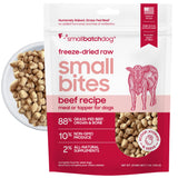 smallbatch Freeze Dried Raw Dog Food, Grass-Fed Beef Small Bites 7 oz