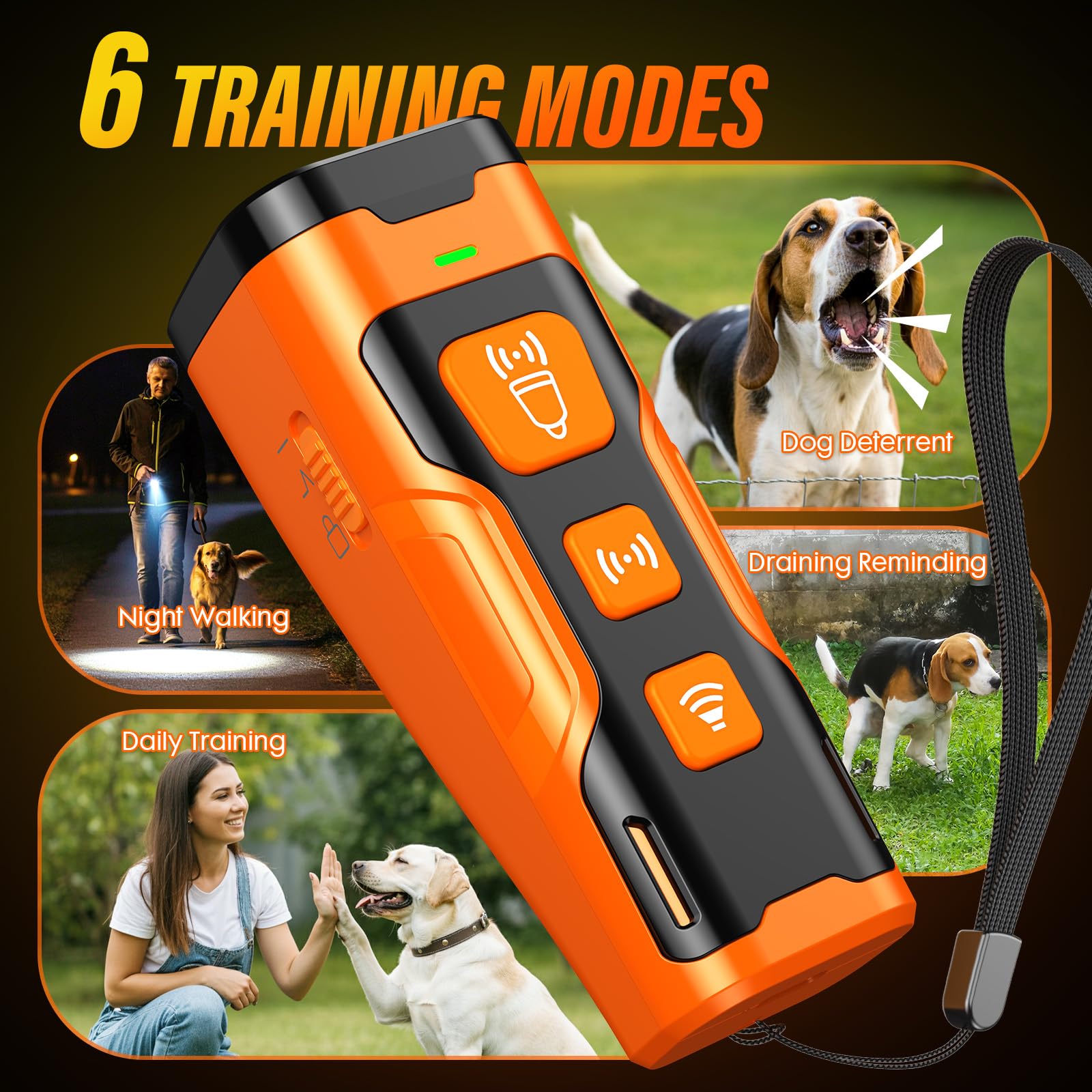 JDNFJK Anti Barking Devices for Dogs, Rechargeable JDNFJK Anti Barking Devices for Dogs, Rechargeable