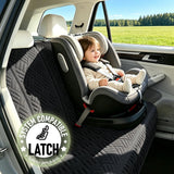Brlako Dog Car Seat Cover for Back Seat, Waterproof 600D Oxford Protector for Travel and Daily Use, Non Slip Scratch Resistant Bench Cover, Easy to Clean, Fits Compact Cars/SUVs, 52 Inch