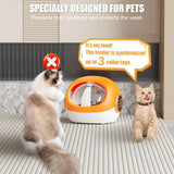 BROAIMX Automatic Cat Feeder With RFID Collar Sensor, Timed Auto Pet Feeder for Multi-Cat Households, 4 Feeding Modes, LCD Menu & Voice Recording, Suitable for Wet and Dry Food