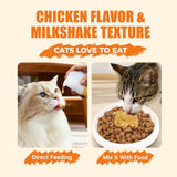 Just Try 3.38 Fl Oz Fish Oil Paste Salmon Oil & Cat Vitamins for Indoor Cats, Omega-3 Supports Skin & Coat Health, Chicken Flavor