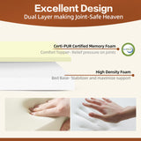 Sytopia XXL 35D Memory Foam Dog Bed, 7 Inch Thick Extra Large Orthopedic Couch for Senior Dogs Over 100 Pounds, Water Resistant and Washable Cover, Liner, Grey