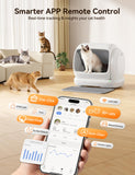 Meowant Self-Cleaning Cat Litter Box, 106L Large Capacity for Multiple Cats