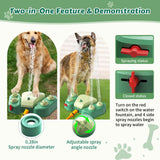 Outdoor Dog Water Fountain Step On, 2-in-1 Drinking & Sprinkler Water Dispenser, Paw Activated Drinking Dispenser for Yard, Garden, Lawn Interactive Summer Cooling Toy for Medium Large Dogs