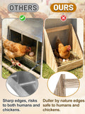 3 Pcs Nesting Boxes for Chickens - Safe & Easy Access Open Back Wooden Nesting Box, Easy to Assemble Chicken Coop Accessories for Hens Laying Eggs