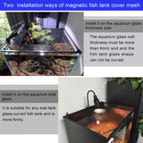 Magnetic Aquarium Cover lid Fish Tank lid Anti-Jumping net Cover mesh lid Aquarium Hood