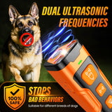 YUYQA Dog Bark Deterrent Device, 3X Ultrasonic Anti Barking, 6 Training Modes 23 FT Range Barks No More Indoors Outdoors Behavior Correct Safe & Humane Rechargeable Compact Bark Control for Dogs