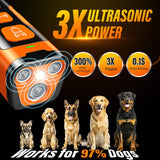 YUYQA Dog Bark Deterrent Device, 3X Ultrasonic Anti Barking, 6 Training Modes 23 FT Range Barks No More Indoors Outdoors Behavior Correct Safe & Humane Rechargeable Compact Bark Control for Dogs