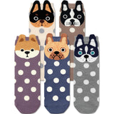 WARMVIN Funny Animal Socks for Women - Cute Dog Cat Socks for Animal Lovers - Stylish and Versatile for All Occasions Size 6-10