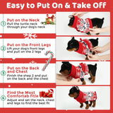 Christmas Dog Sweaters for Small Medium Large Dogs Girl, Soft Warm Pup Dogs Shirt, Turtleneck Double Knitting Collar for Outdoors Playing, Warm Dog Cat Clothes (Deer, M)