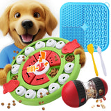 Goohomeey Dog Puzzle Feeder for Small/Middle Breeds - Adjustable Treat Dispenser Funny Slow Feeder Puppy Enrichment Training Toy Pet Interactive Toys Lick Mat Dogs to Keep Dog/Cat Busy