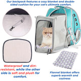 Lollimeow Cat Carrier Backpack, Bubble Dual Expandable Backpack Carrier, Pets and Small Dogs,Airline-Approved, Designed for Travel, Hiking, Walking & Outdoor Use (Dual Expandable-Green)