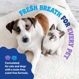 Dental Fresh Water Additive for Dogs and Cats, Advanced Formula, 8 Fl Oz, Plaque & Tartar Daily Oral Care Just Add to Water