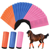 Bulyoou 24 Pcs Mesh Fly Boots for Horse Breathable Mesh Horse Boots Protective Leg Equestrian Equipment Loose Wraps Leggings for Preventing Flies and Mosquitoes Bites(L)