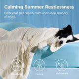 Bedsure Cooling Blanket for Small Dogs with Breathable Air-Core Fill Q-MAX>0.4 - Dog Cooling Mat Soft, Lightweight Pet Cat Throw Cold Blanket Washable for Summer, Beige, 25x35