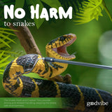 goodvibe Snake Grabber Tool Kit – 6 Piece Set 47" Tool Heavy Duty Snake Tongs Long Grabber Hook Gloves Flashlight & Waterproof Bag Snake Handling Tools with Long Grabber for Snake Catching