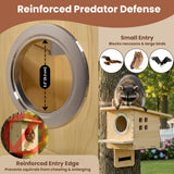 FAUBIC Large Wooden Squirrel House & Squirrel Box for Outside – DIY Nesting Box Kit with Predator Guard, Easy Assembly Weatherproof Animal Shelter, Tree-Friendly Straps & Backyard Wildlife Habitat