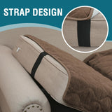 Turquoize Couch Cover for Dogs Washable Non Slip Protector Covers for 2-3 Cushion Couch Sofa Pet Friendly Chenille Quilted Thick Soft Sofa Slipcover Furniture Protector for Pet, 36 x 63Inch, Brown