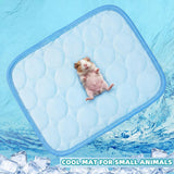 Jetec 3 Pcs Bunny Guinea Pig Cooling Mat Rabbit Cool Pad Pet Cooling Bed Small Animal Sleeping Pads for Indoor Hamster Squirrel Hedgehog Chinchilla (Pink)