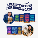 Finfare Freeze Dried Salmon Skin Treats for Dogs, Protein & Omega-3s, Grain Free Salmon Dog Training Treats, Crafted in USA, Bites - 2oz