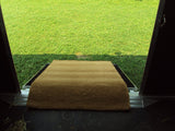 Kempf Horse Van Natural Coco Coir Mat (4' x 6') - Heavy Duty, High Traction, Woven-Backed Coconut Fiber for Trailers & Ramps