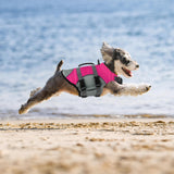 Mklhgty Dog Life Jacket, Reflective Adjustable Dog Life Vest with Rescue Handle for Swimming and Boating, Ripstop Pet Safety Life Preserver for Small, Medium and Large Dogs