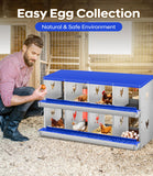 Garvee Chicken Nesting Box, 8 Compartment Metal Nesting Box