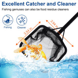 lounginglife Fish Tank Cleaner Kit, Gravel Vacuum for Aquarium, Fish Tank Aquarium Vacuum Gravel Cleaner, Aquarium Siphon with Magnetic Fish Tank Glass Cleaner, Aquarium Cleaning Tools Water Changer
