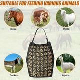 MIYABALA Hay Bag for Horses,Ultra-Slow Feed Hay Bag for Ground Feeding,Designs for Horses,Goats,Cows,Premium 1680D Oxford Cloth,Easy to Fill and Hang with Wide Opening and Adjustable Straps (1)