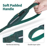Dog Slip Lead Dog Leash, Heavy Duty No-Pull Training Leash w/Poop Bag Holder, Anti-Tangle, Multi-Handles & Reflective Thread for Small, Medium Dogs 4FT Green