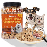 Just Try 8.71 oz Freeze-Dried Chicken Liver Treats for Dogs - Natural, Protein-Packed Dog Training Snacks - Grain-Free, Iron & Vitamin A Rich