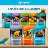 Gargeer 'Complete Minerals Plus' Supplement for All Reptiles | Supports Strong Bones, Shell, Skin, Muscle Function, Metabolism & Clay Minerals Boost | Lizards, Turtles & Tortoises | 3oz | Made in USA