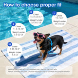 Mklhgty Dog Life Jacket, Reflective Dog Life Vest with Removable Neck Float & High Buoyancy for Swimming and Boating, Ripstop Pet Safety Swimsuit Rescue Handle for Small Medium Large Dogs